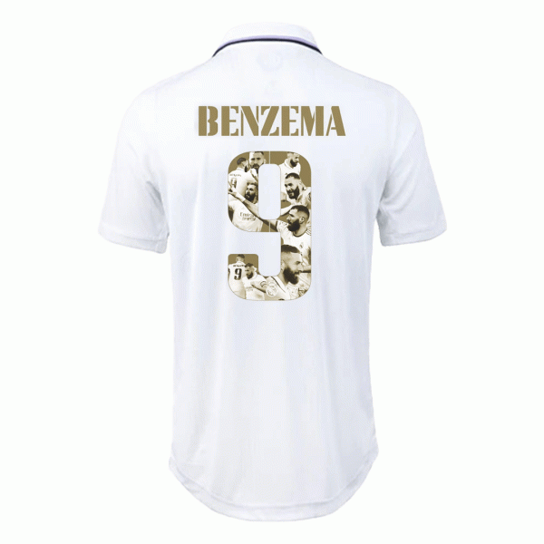 Real Madrid BENZEMA #9 Ballon d'Or Jersey Home Player Version 2022/23